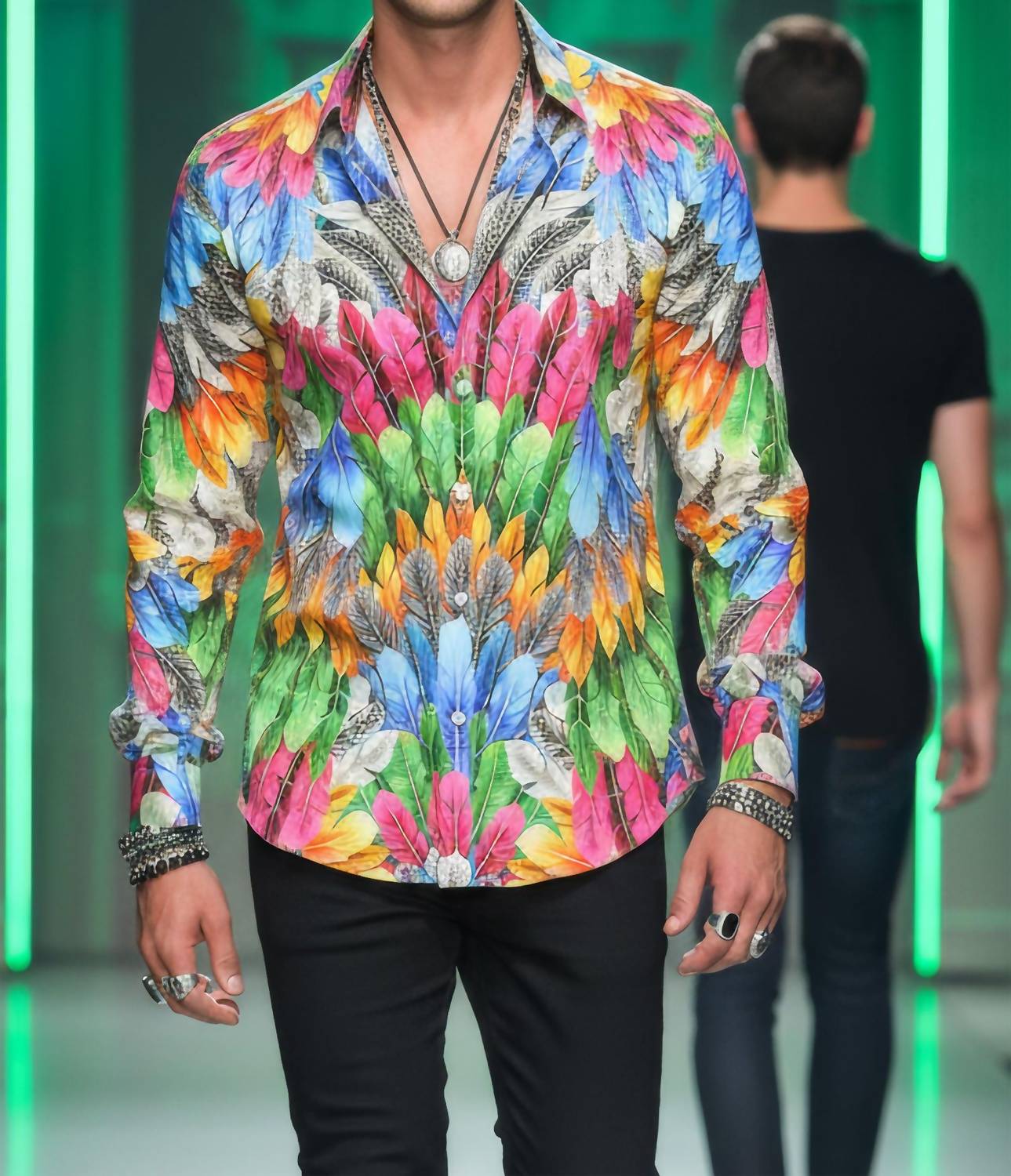 Barabas - Feathers Long Sleeve Shirt