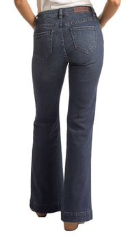 Rock & Roll Denim - Women's Mid Rise Extra Stretch Contrast Side Seam Jean