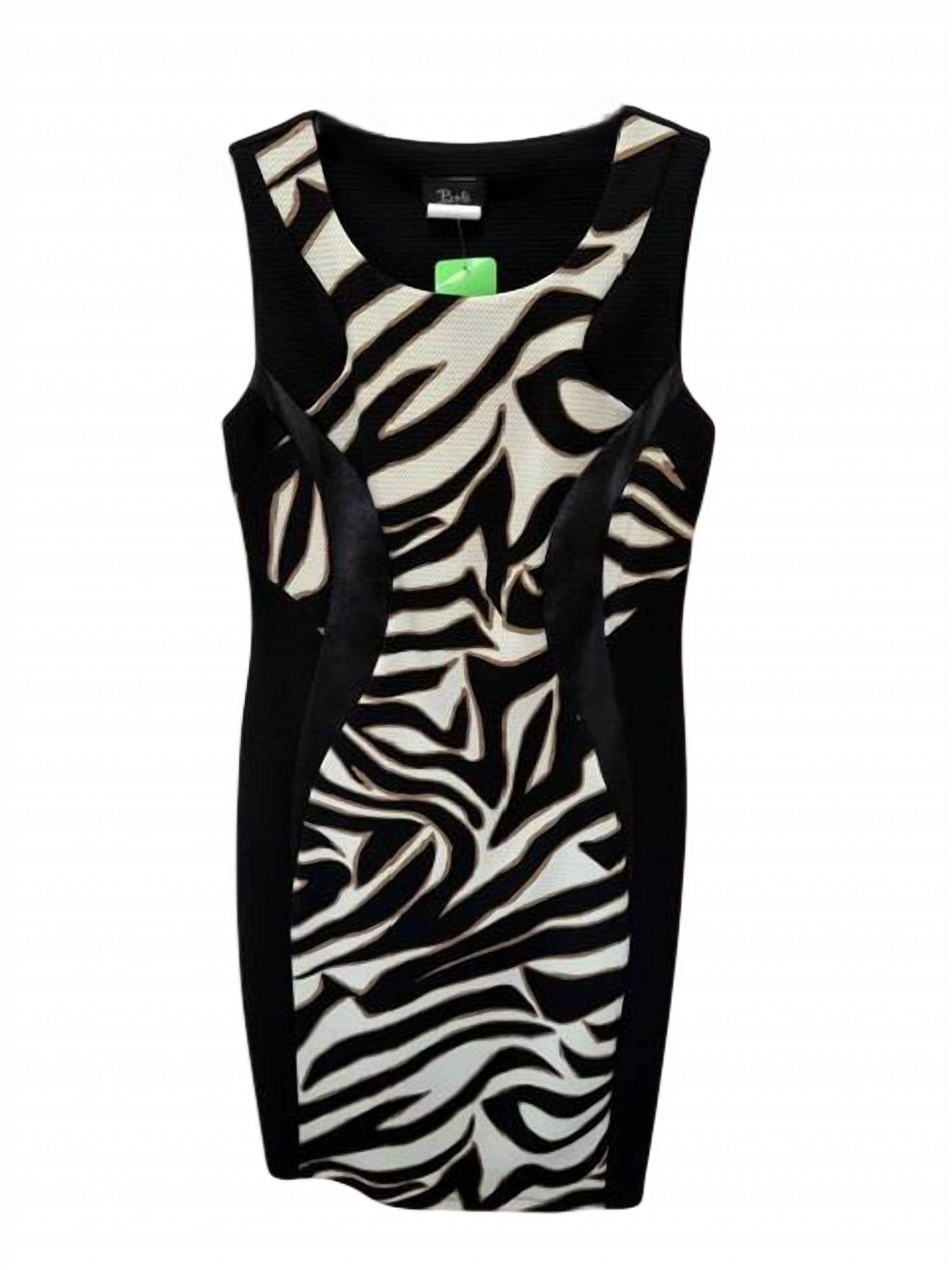 Bali Corp. - Women Zebra Print Panel Mini Dress