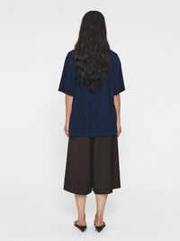 6397 Inside Out V-neck Top in ink - women's shirt - view 7
