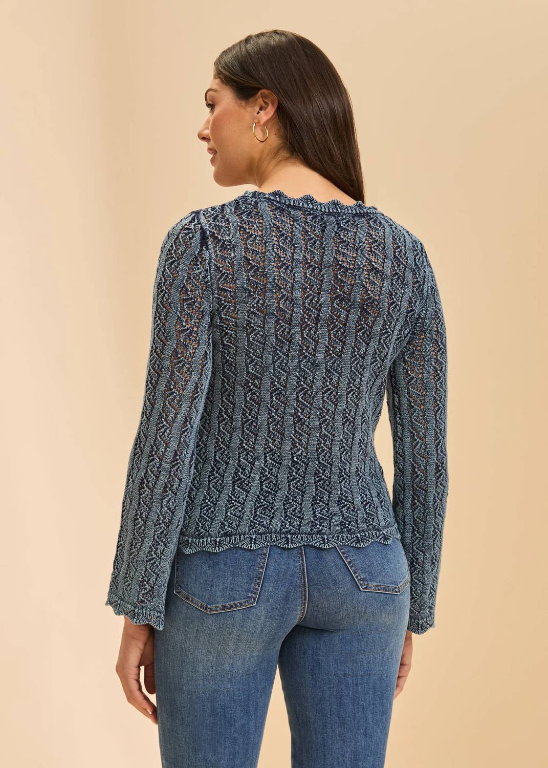 Fdj - Open Weave Long Sleeve Sweater