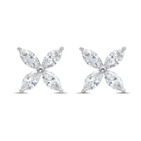 Diana M Jewels - Women's Marquise Lab-grown Diamond Stud Earrings (0.75 Tcw) - Signature