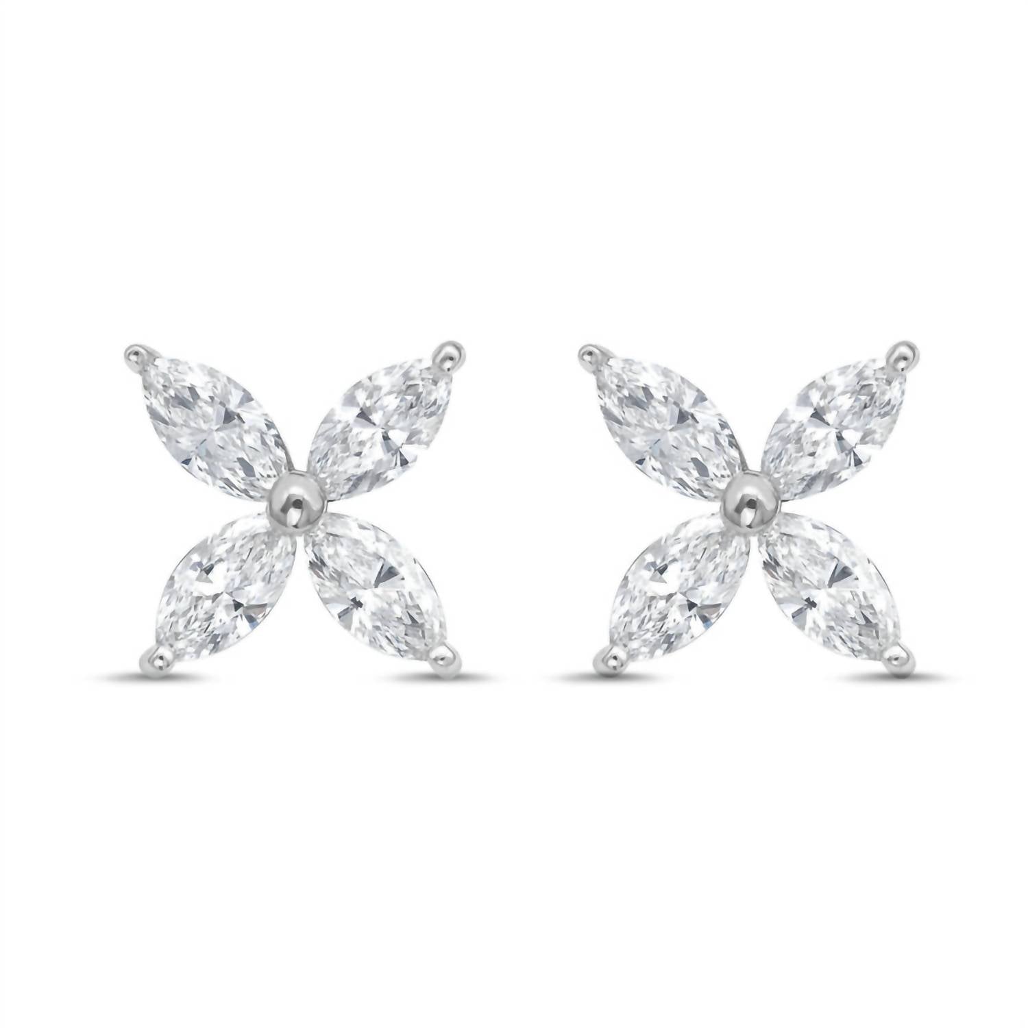 Diana M Jewels - Women's Marquise Lab-grown Diamond Stud Earrings (0.75 Tcw) - Signature