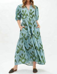 Oliphant - Puff Sleeve Maxi Dress