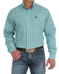 Cinch - Stretch Print Button Down Classic Fit Shirt