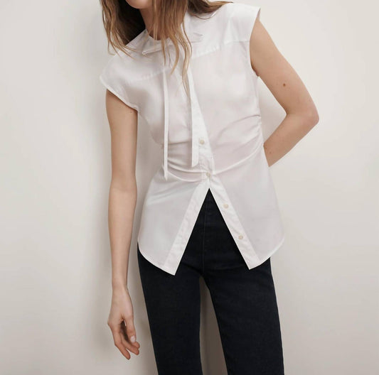 Veronica Beard - Joon Tie-neck Button-down Blouse