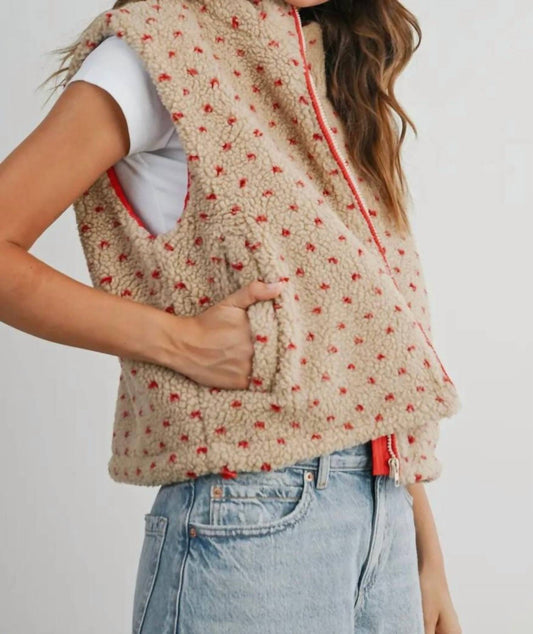 Buttermelon - Floral Fleece Vest