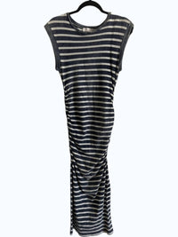 Flags & Anthem - Women's Rossie Sleeveless Striped Knit Shirred Dress