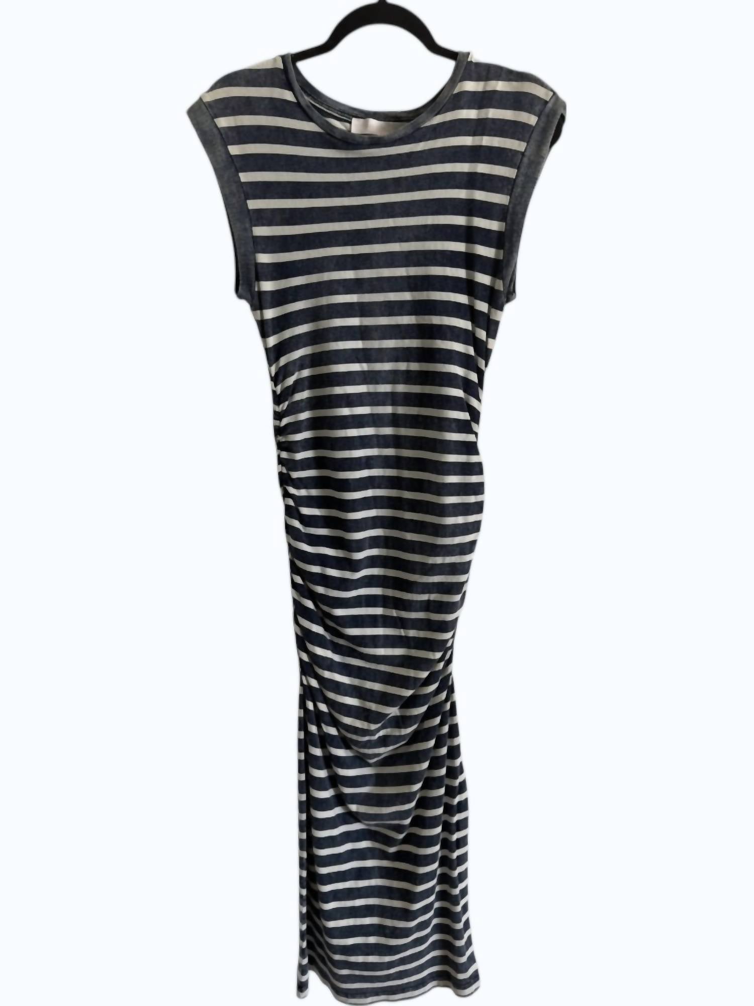 Flags & Anthem - Women's Rossie Sleeveless Striped Knit Shirred Dress