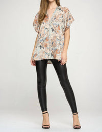 Adrienne - Paisley V-neck Top