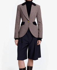 Smythe - Blocked Seamed Blazer