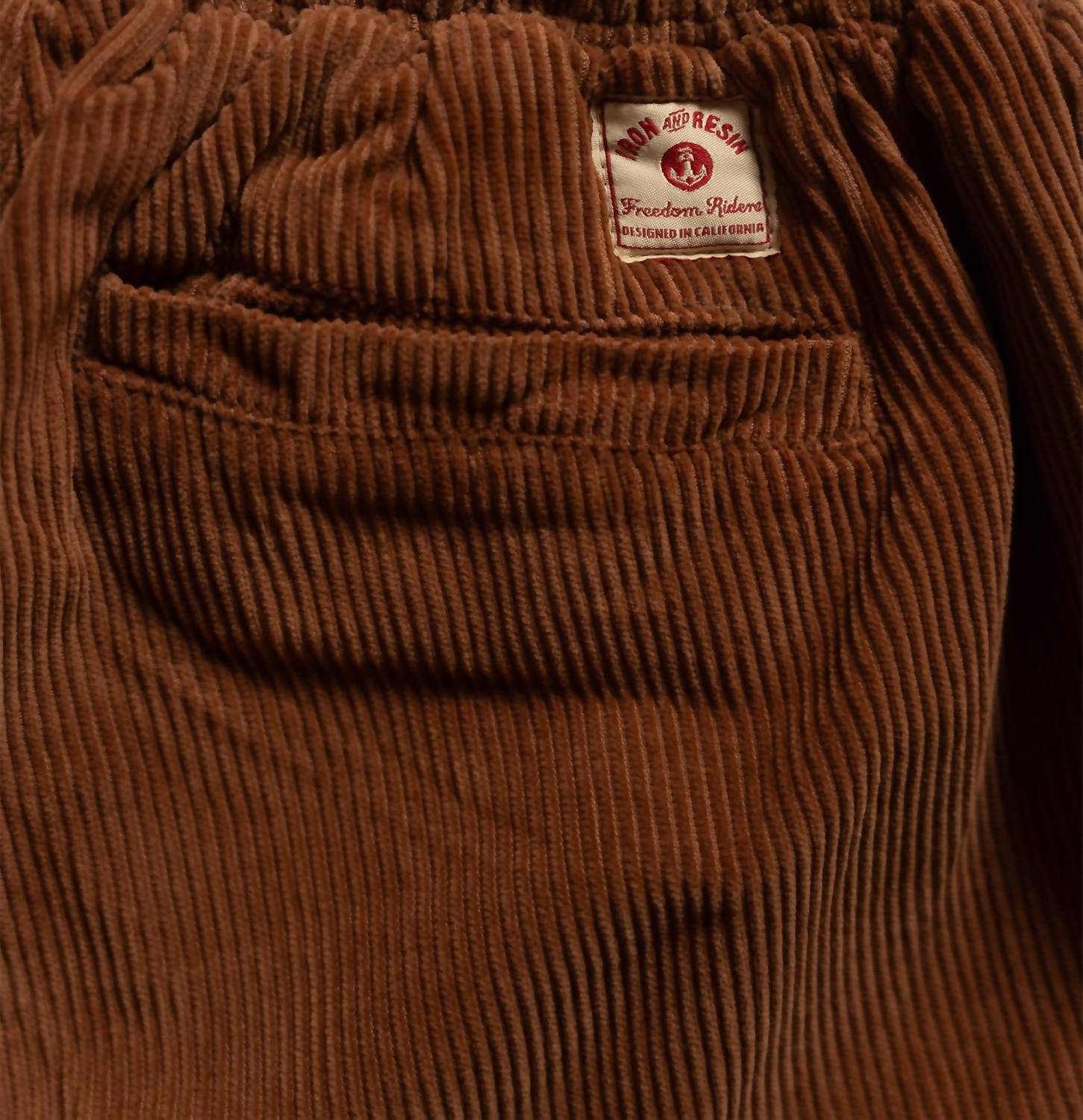 Iron & Resin Men's Wilson Corduroy Pants in rust - men's pants - view 5