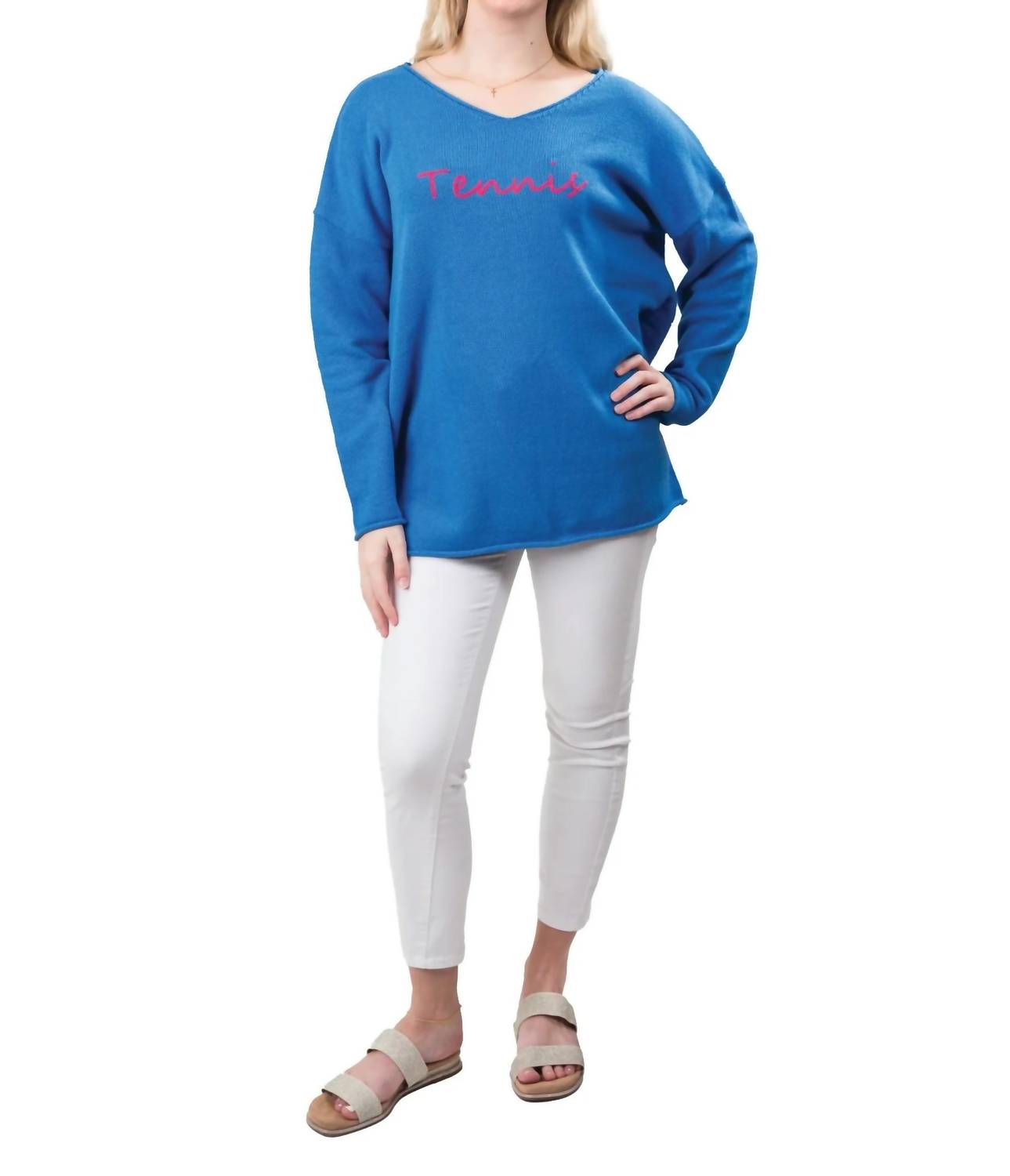 Top It Off - ELSIE Tennis Pullover Sweater