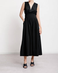 Ottod'Ame - Poplin V-neck Long Dress