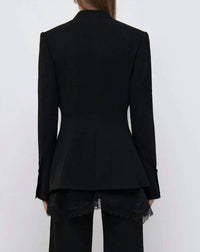 Jonathan Simkhai - ALLIE CREPE COMBO BASQUE JACKET