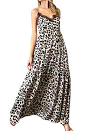 Ee:Some - Carmen Animal Print Lace Maxi Dress