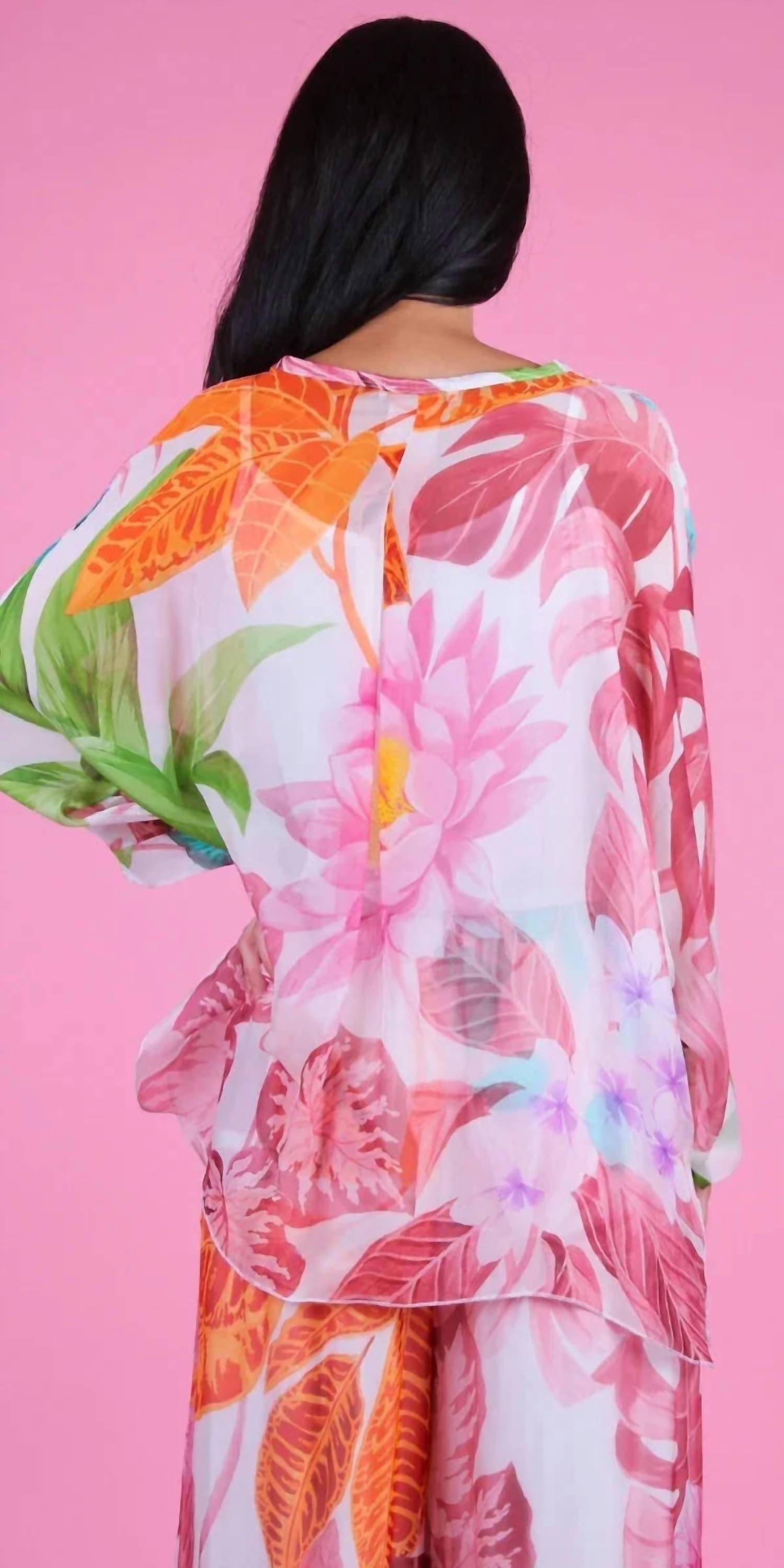 Gigi Moda - Angelo Tropical Silk Blouse