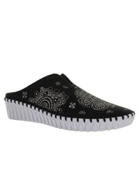 BERNIE MEV Women's Tracy Slip On Shoes in black - women's sandal - detail view