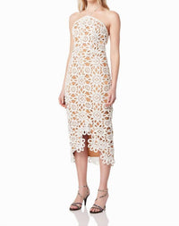 Elliatt - Night Floral Crochet Midi Dress