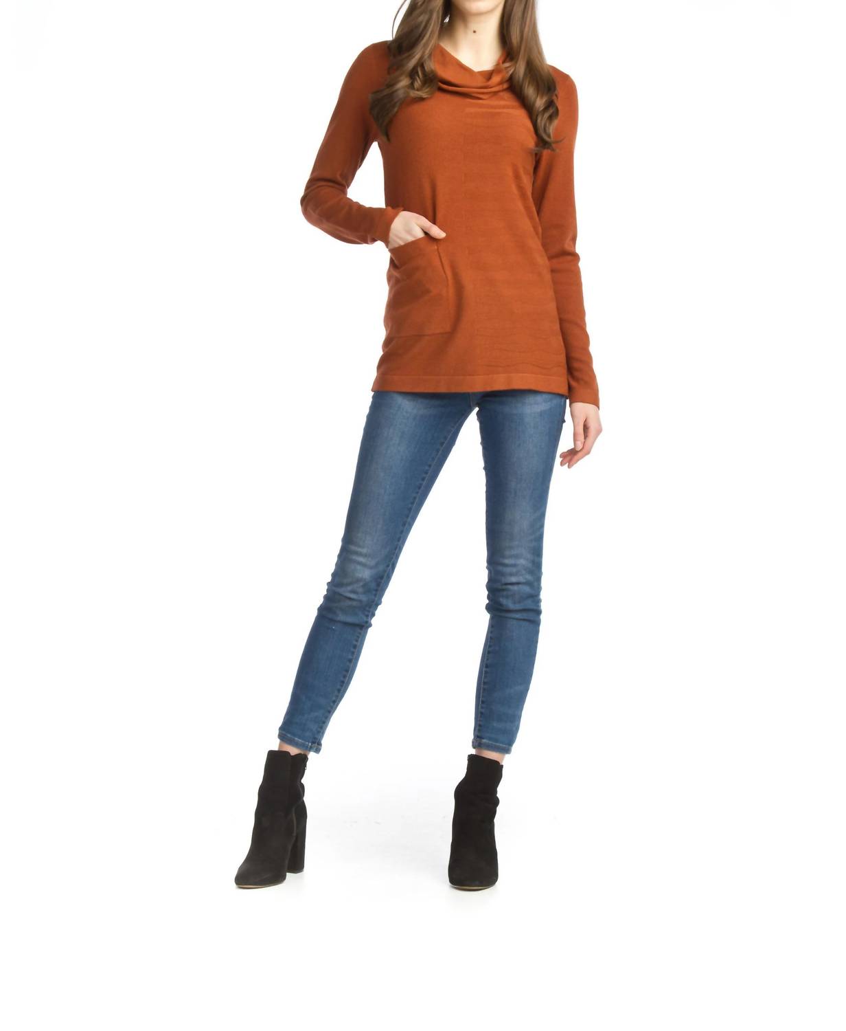 Papillon - Knit Cowl Neck Sweater