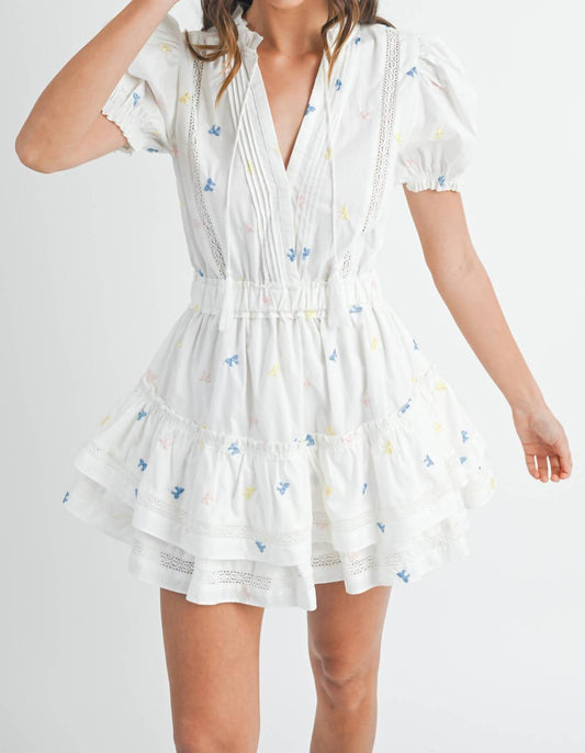 8Apart - Addie Eyelet Tiered Bow Dress