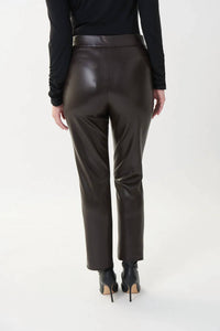 Joseph Ribkoff - BELTED LEATHERETTE PANT