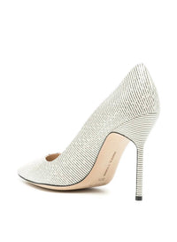 Manolo Blahnik - Women's Bb 105 Striped Leather Heels