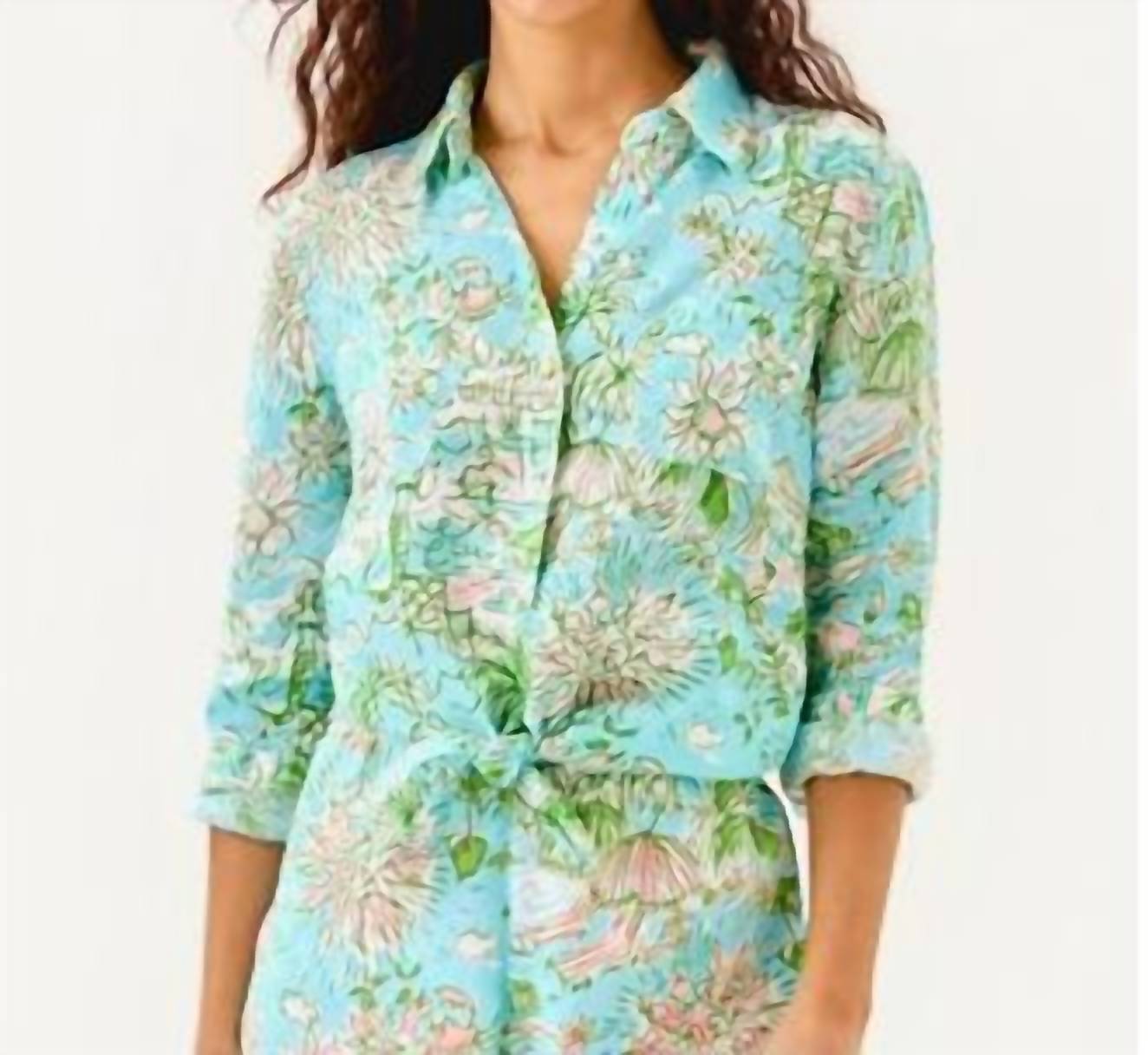 Lilly Pulitzer - Sea View Button Down Top