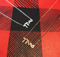 Harper & Jewels Women's Mrs Necklace in gold - women's jewelry - detail view