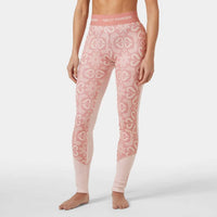 Helly Hansen LIFA Merino Midweight Graphic Pant in pink nordic rose - women's pants