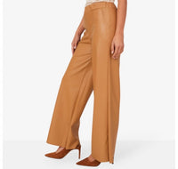 Astrid - Faux Leather Pull-on Pants