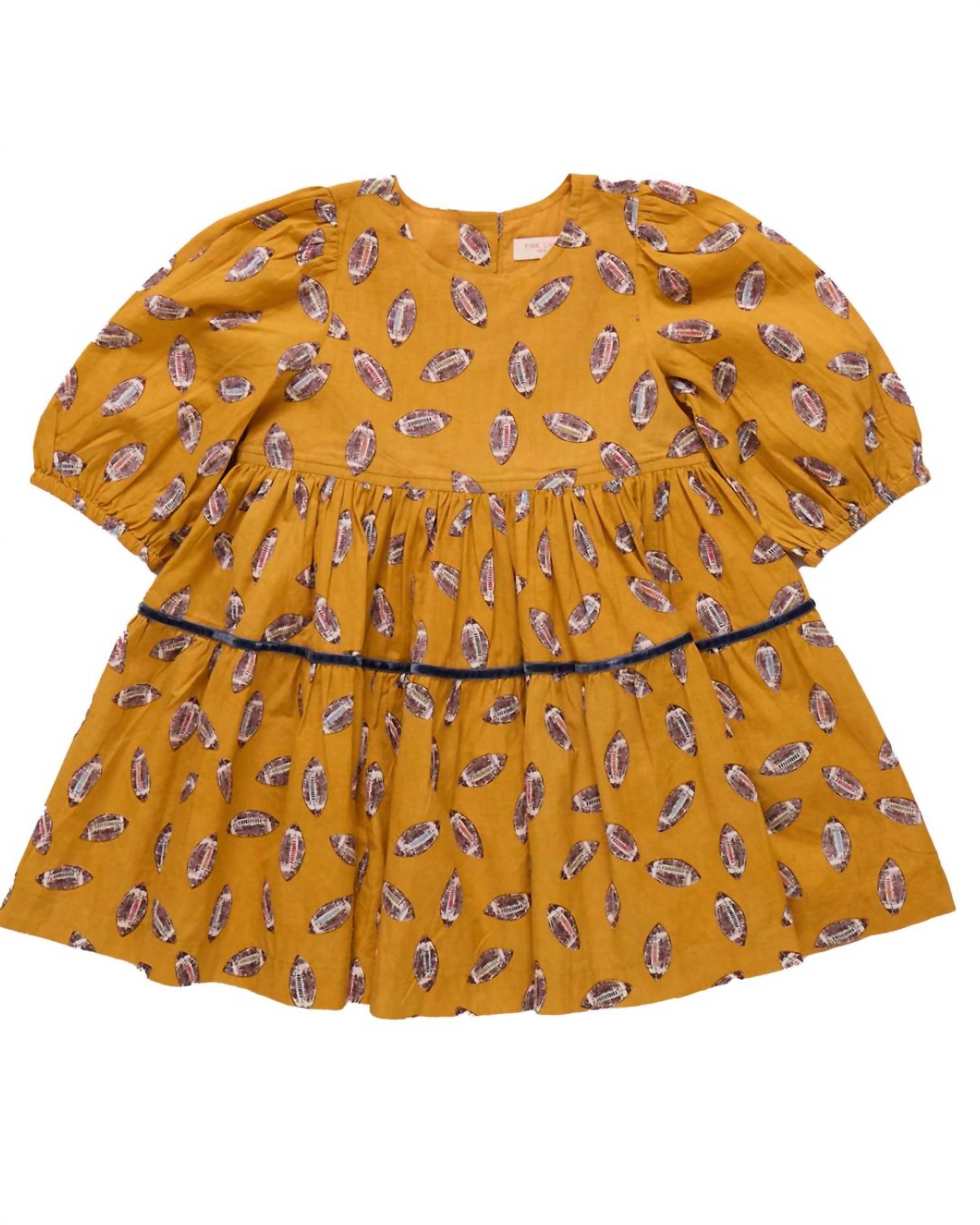 PINK CHICKEN Girls' Maribelle Dress in flying footballs - kids' dress