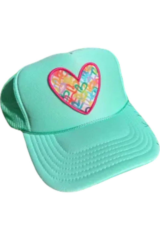 Mk Decker Designs - Women's Heart Trucker Hat