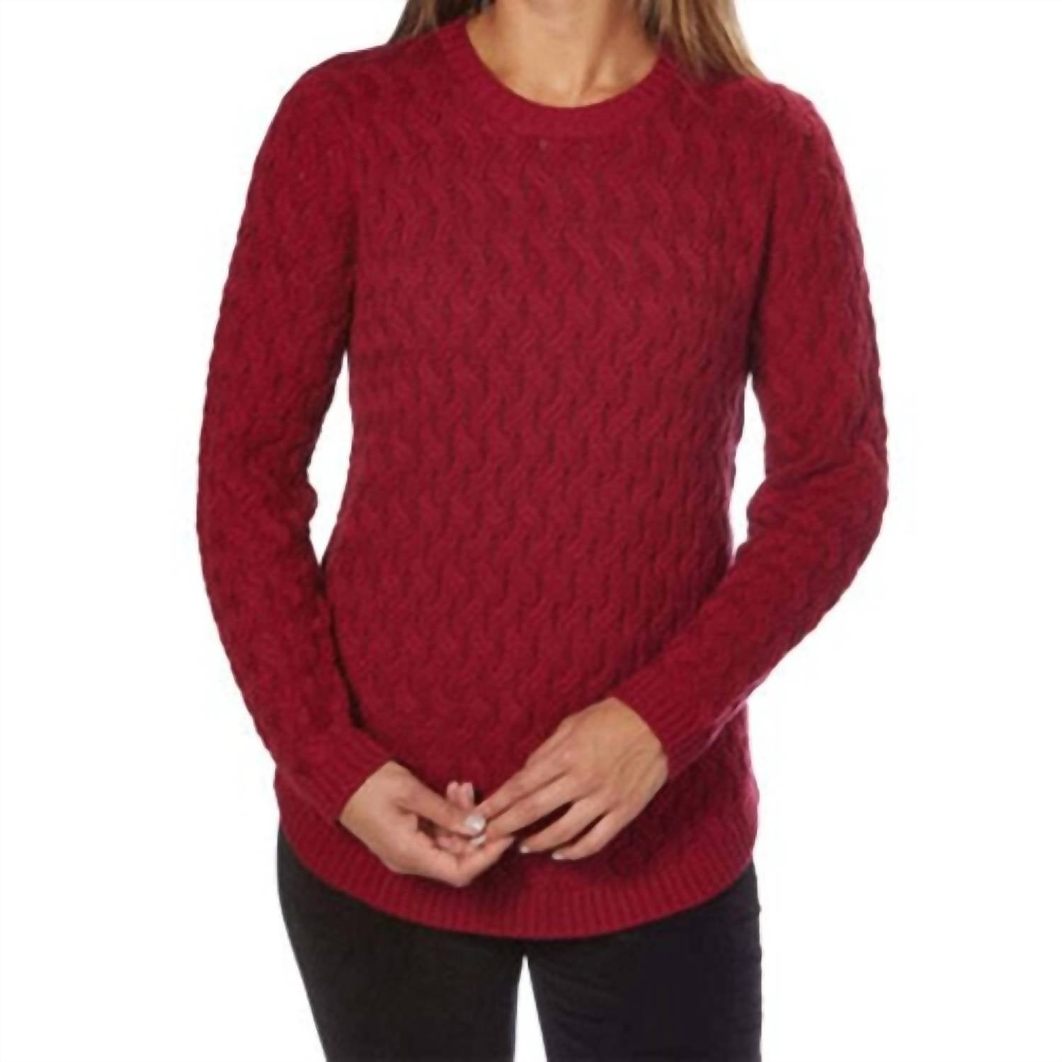 Jeanne Pierre - Women's Cotton Textured Sweater