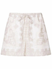 Valentino - Geometric Print Drawstring Shorts