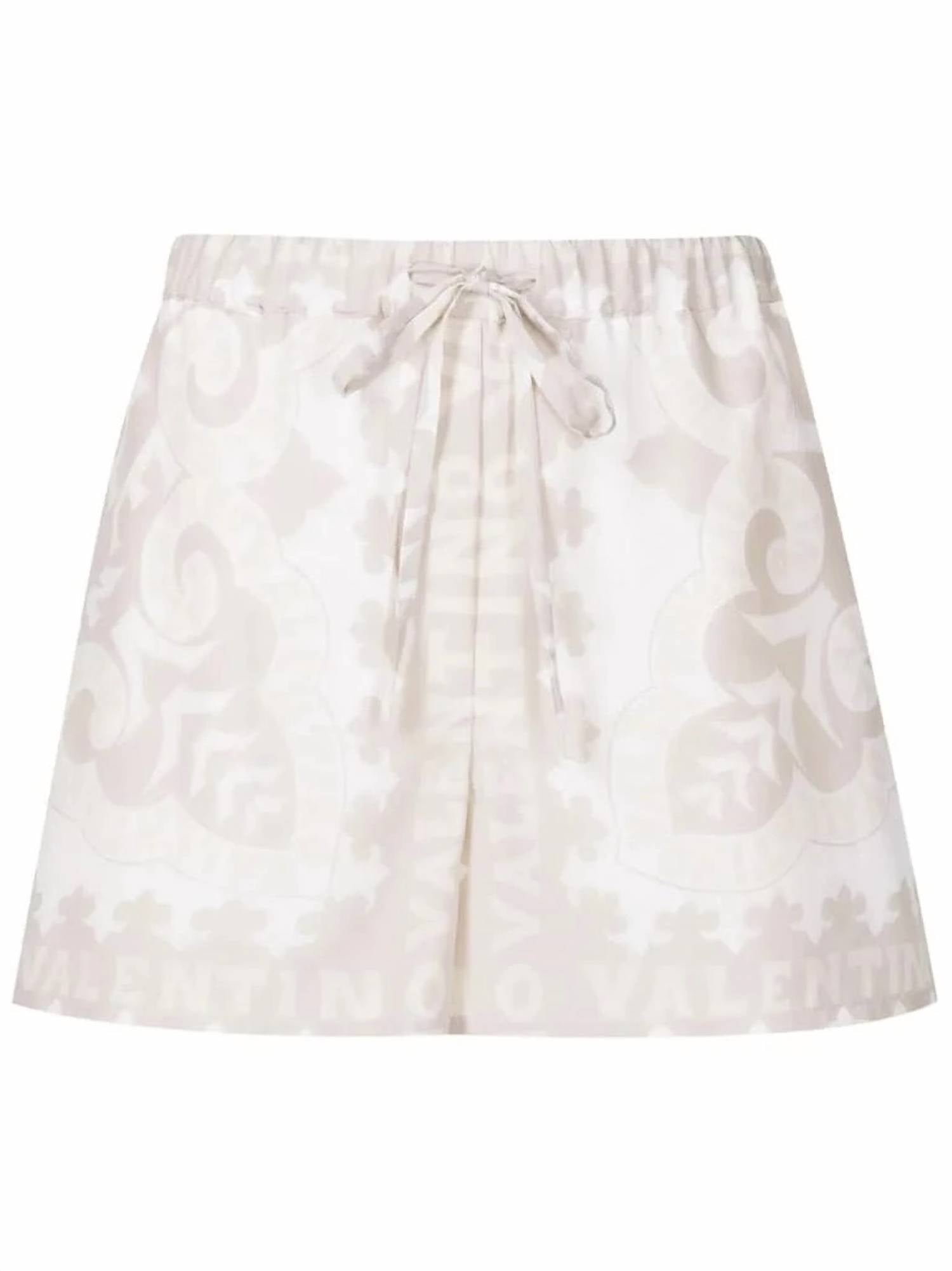 Valentino - Geometric Print Drawstring Shorts