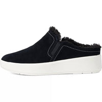 Clarks Women's Layton Gem Slip-on Shoe in black suede - women's flats - detail view