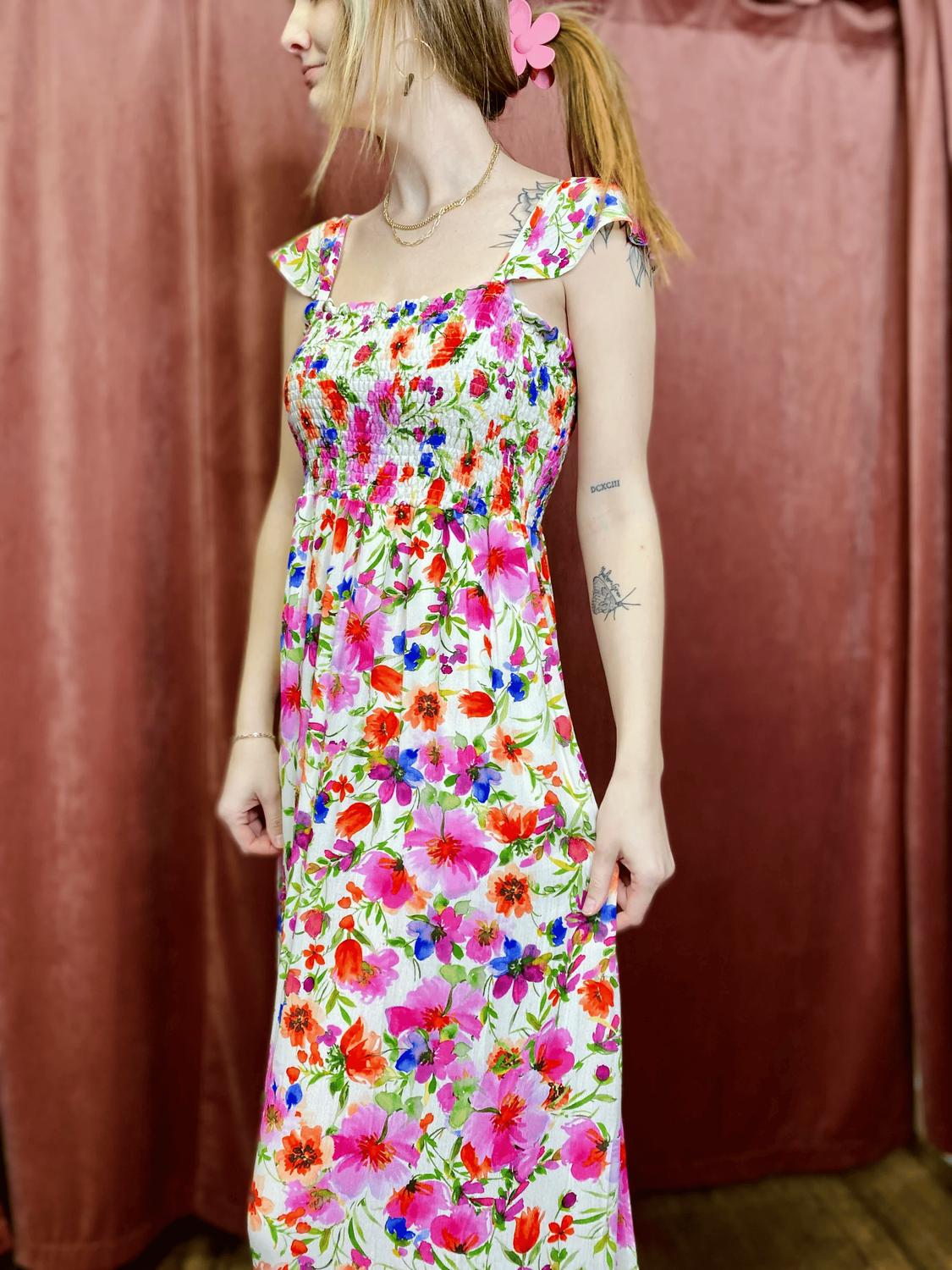 Dear John Denim - Emilie Smocked Maxi Dress