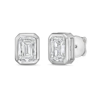 Diana M Jewels - Women's Emerald Lab-grown Diamond Stud Earrings (2.50 Tcw) - Classic Plus