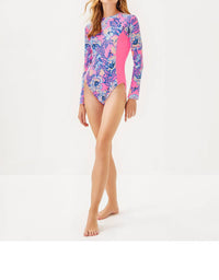 Lilly Pulitzer - Upf 50+ Wynton Rashguard One-piece Swimsuit