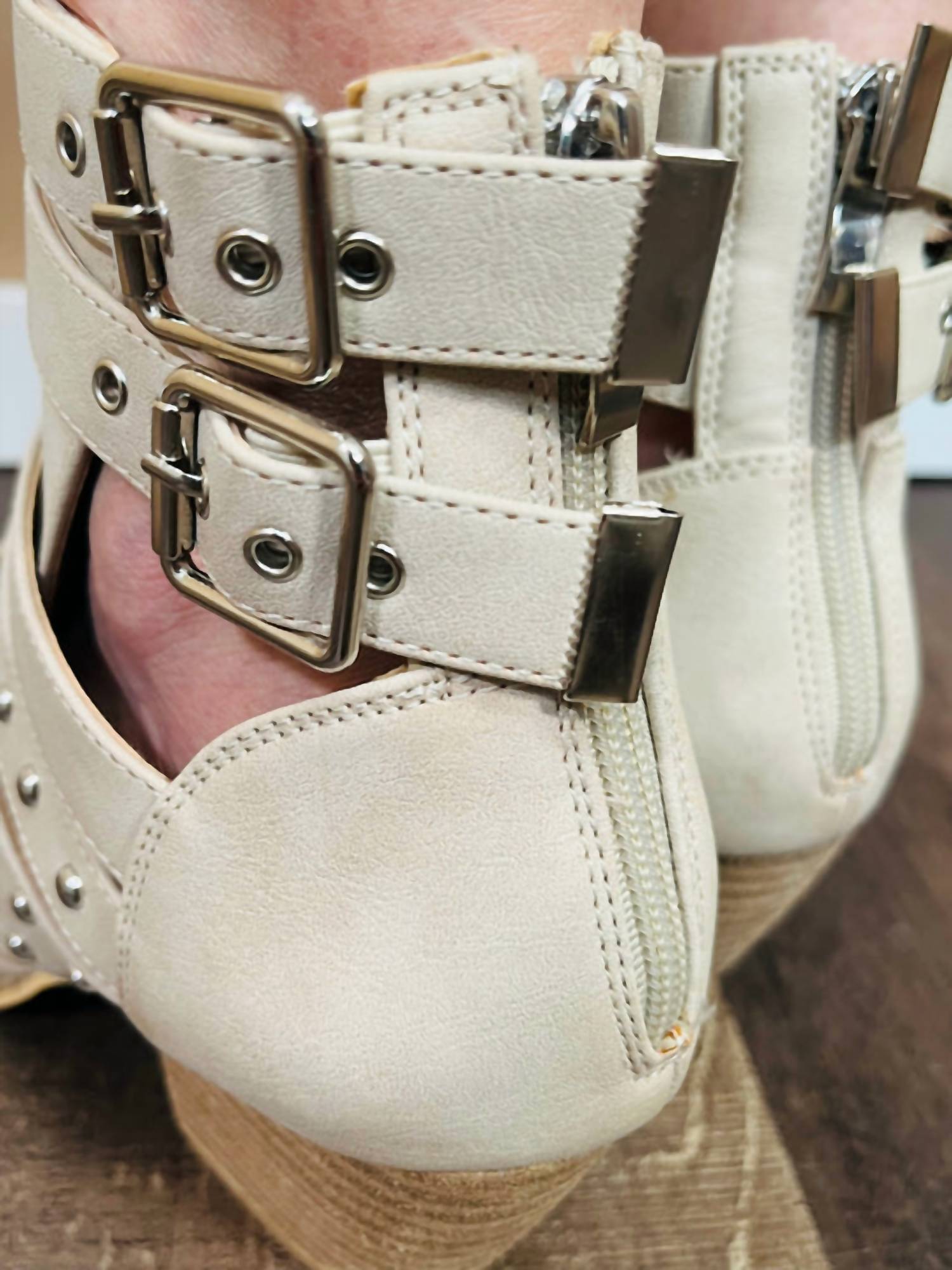 Beast Fashion - Women's Strappy Ankle Boots