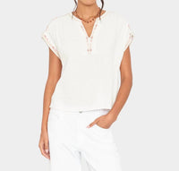 XIRENA Danika Top in claystone - women's t-shirt