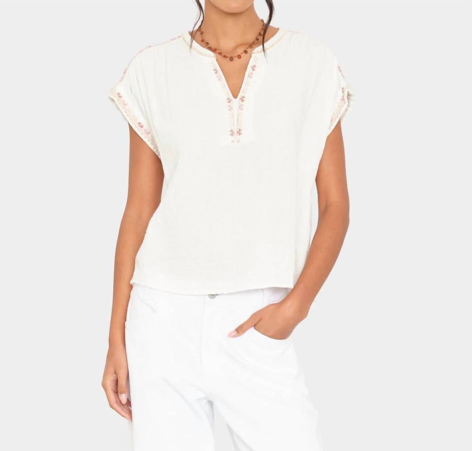XIRENA Danika Top in claystone - women's t-shirt