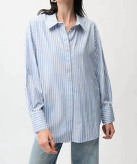 Joseph Ribkoff - Striped Button Closure Shirt
