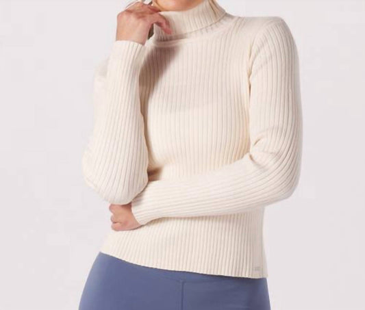 Couture Rib Turtle Neck Sweater