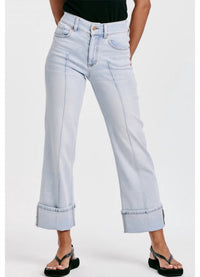 Dear John Denim - Holly Super High Rise Cuffed Straight Leg Jeans