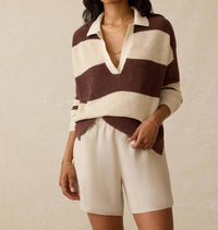 Faherty - Miramar Linen Polo Sweater