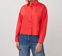 Esqualo - Caro Cropped Folded Cuff Blouse