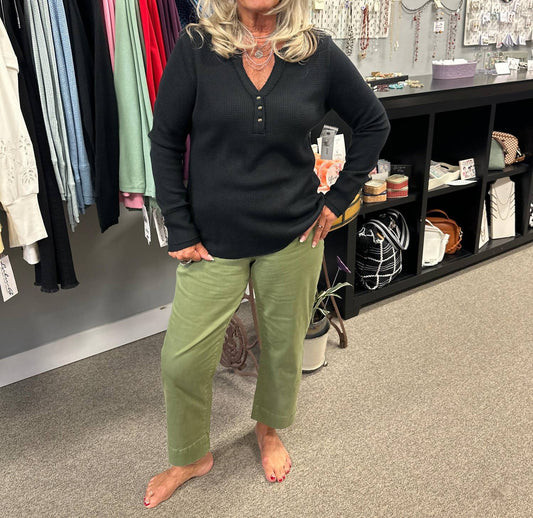 Tribal - Brushed Henley Top