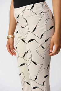 Joseph Ribkoff - Geometric Print Straight Pants